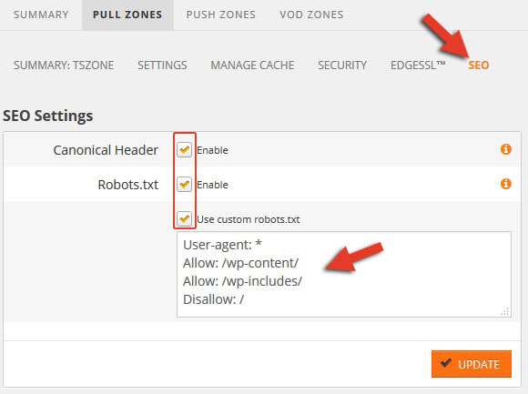 maxcdn custom robots. txt