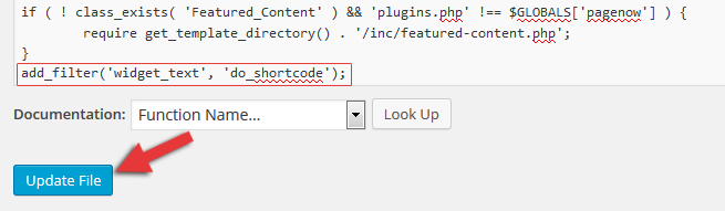 enable shortcodes in WordPress widgets