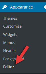 wordpress theme editor