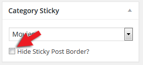 hide category sticky posts borders