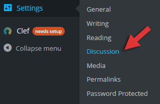 wordpress discussion settings