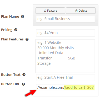 Easy pricing tables plugin