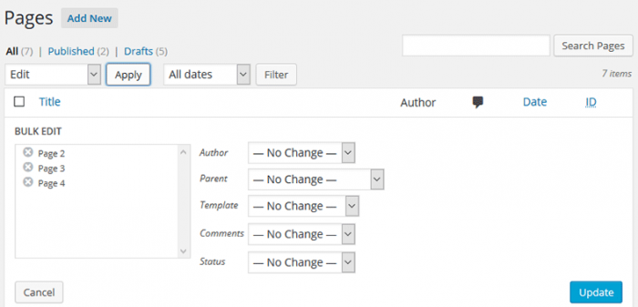 How to Bulk Edit Posts and Pages in WordPress - ThemeSkills