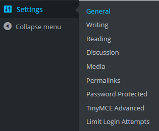 WordPress Settings General