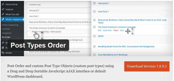 How to Rearrange the Order of Posts & Custom Post Types in WordPress ...