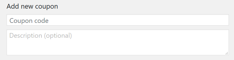 Add new coupoon WooCommerce