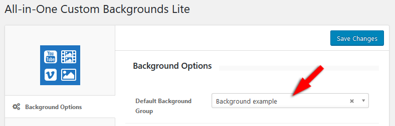 All-in-One Custom Backgrounds Lite options