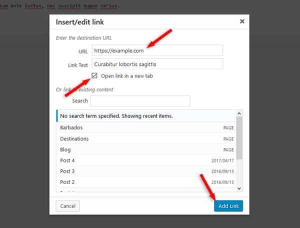 opening links in new tab with limechat