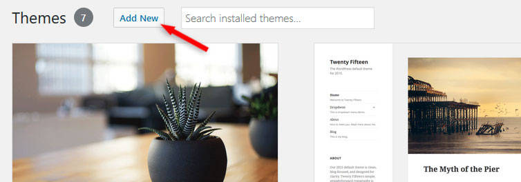 Add new theme in WordPress