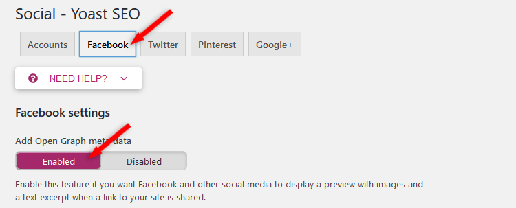 Yoast SEO Facebook Open Graph