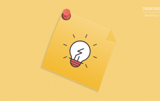 pinned note with a lightbulb