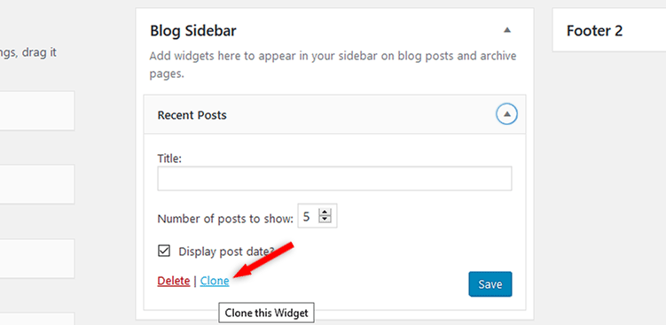 duplicate widget in wordpress