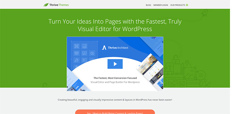 Thrive Architect WordPress page builder