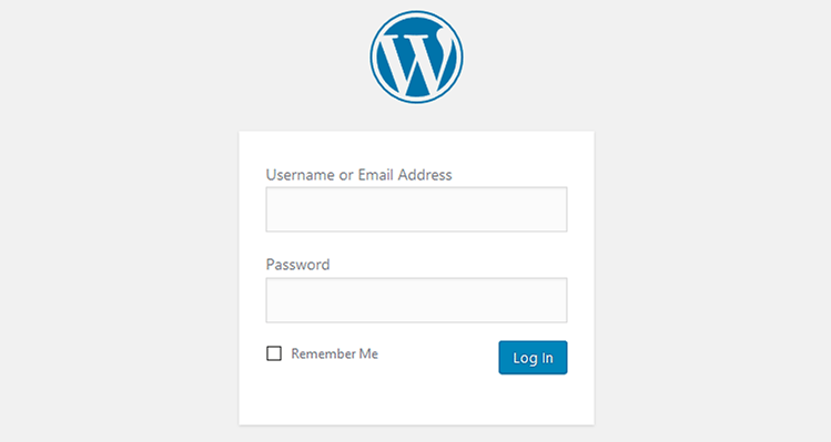 WordPress login logo