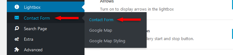 avada contact form options