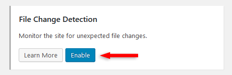 enable file change detection ithemes security