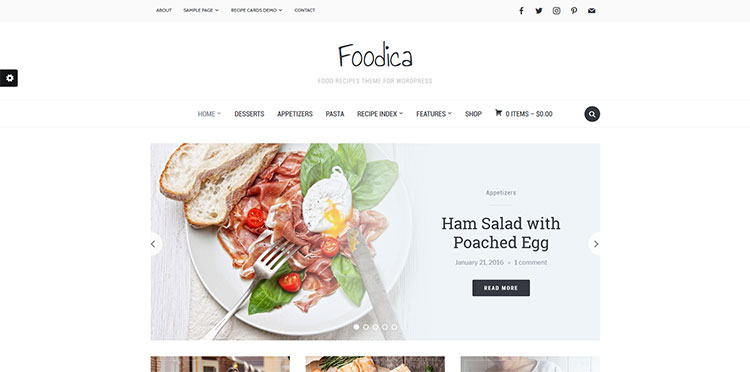 foodica wordpress theme