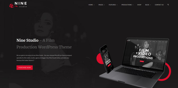 nine studio wordpress video theme