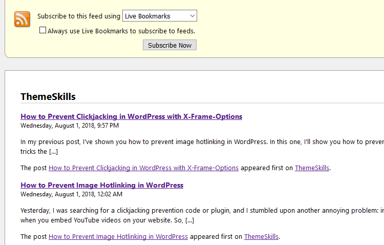 themeskills.com rss feed