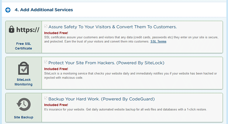 hostgator wordpress hosting additional services