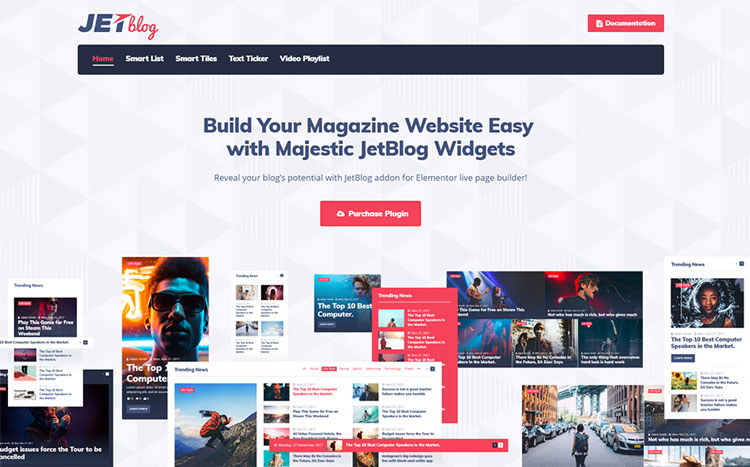 jetblog wordpress elementor add-on