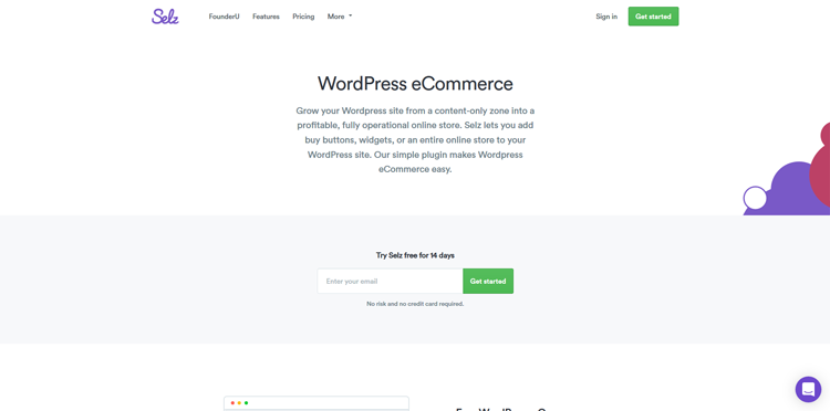 selz wordpress ecommerce