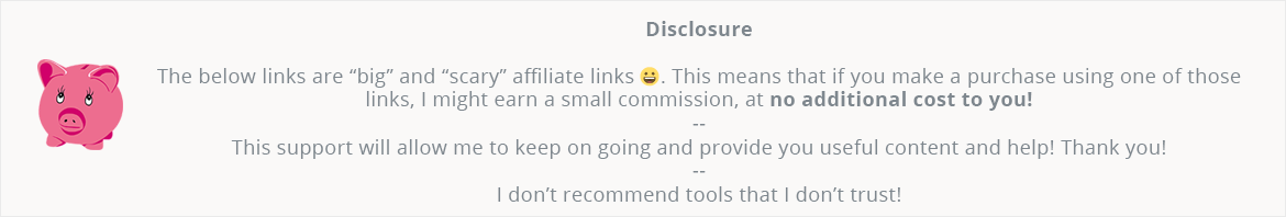 affiliate disclosure banner