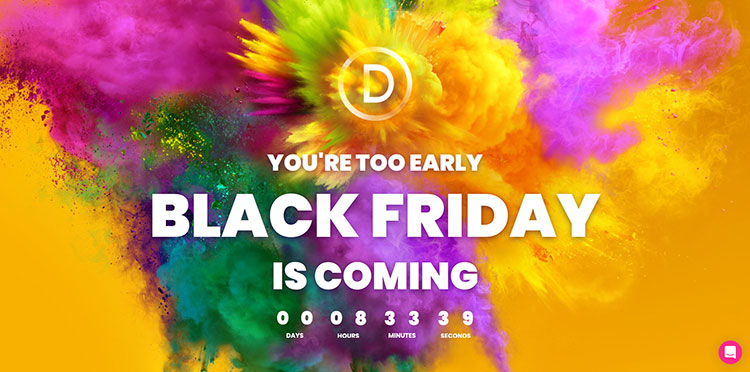 divi black friday and cyber monday wordpress deal