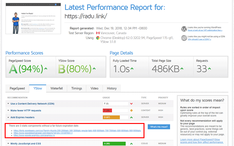 radu.link easywp speed test