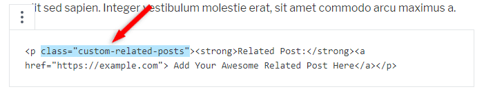 custom related post class html