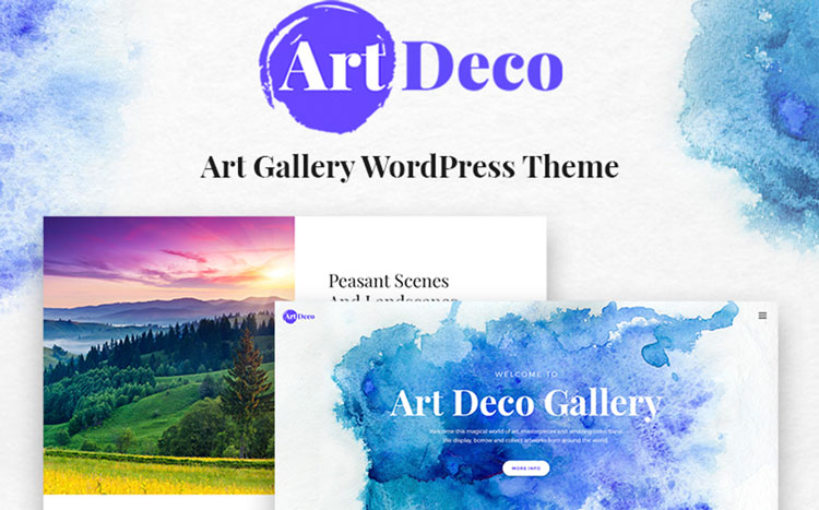 art deco wordpress theme