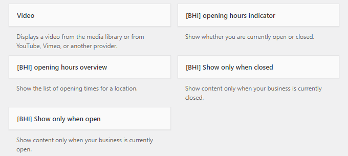 business hours indicator plugin widgets