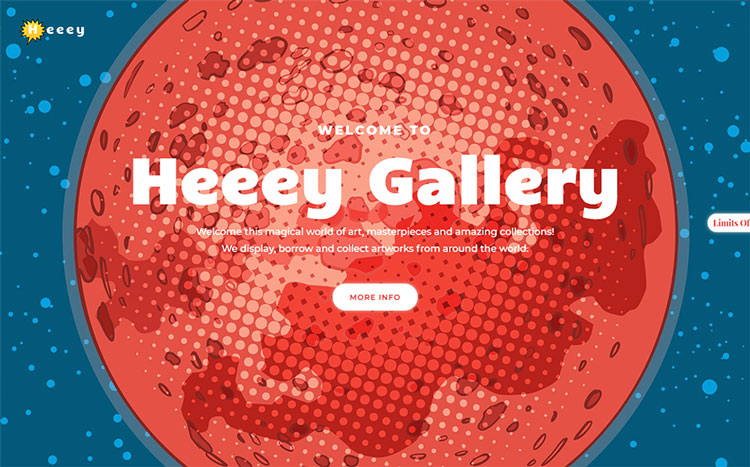 heeey art wordpress theme