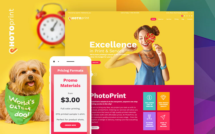 photo print wordpress theme