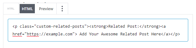 related posts html gutenberg