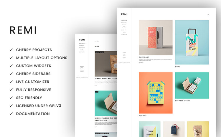 remi wordpress art theme