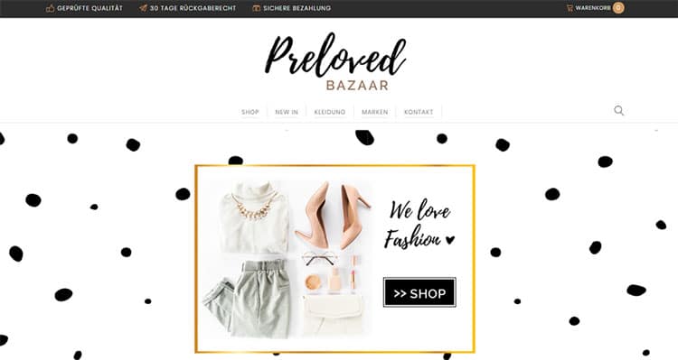 preloved-bazaar.com website