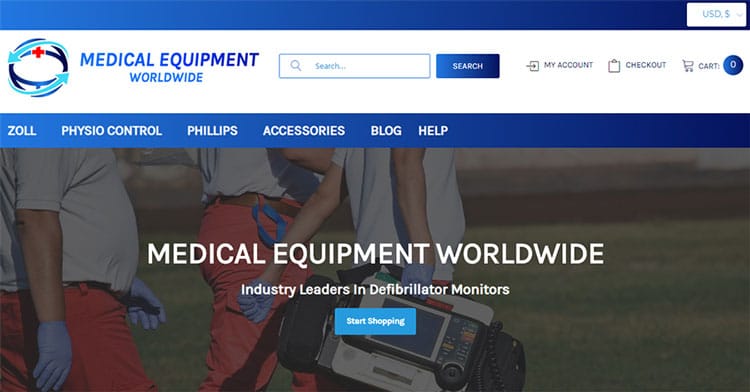 medical equipment website