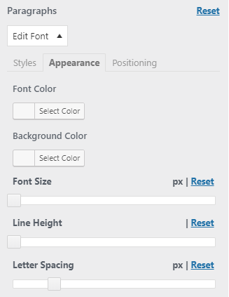 easy google fonts plugin appearance