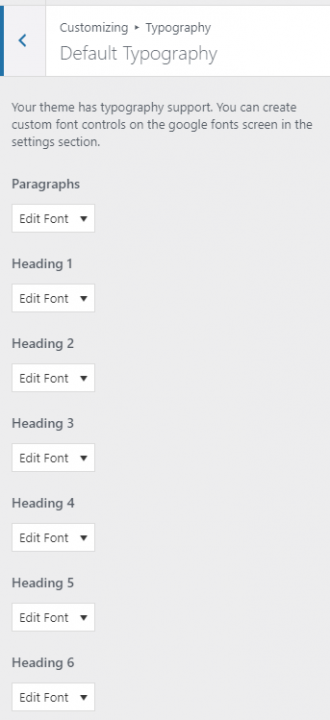 easy google fonts plugin settings