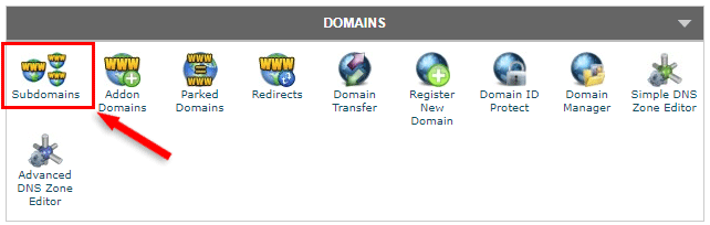 siteground cpanel subdomains