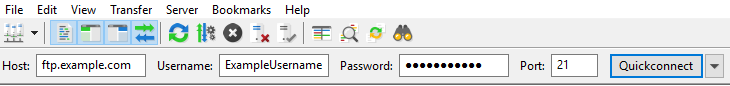filezilla quickconnect