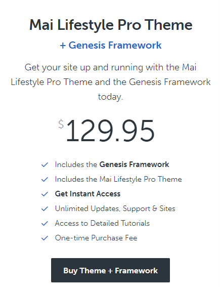 mai lifestyle pro theme price