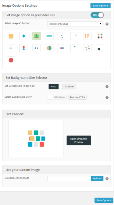 wordpress preloader unlimited plugin image options