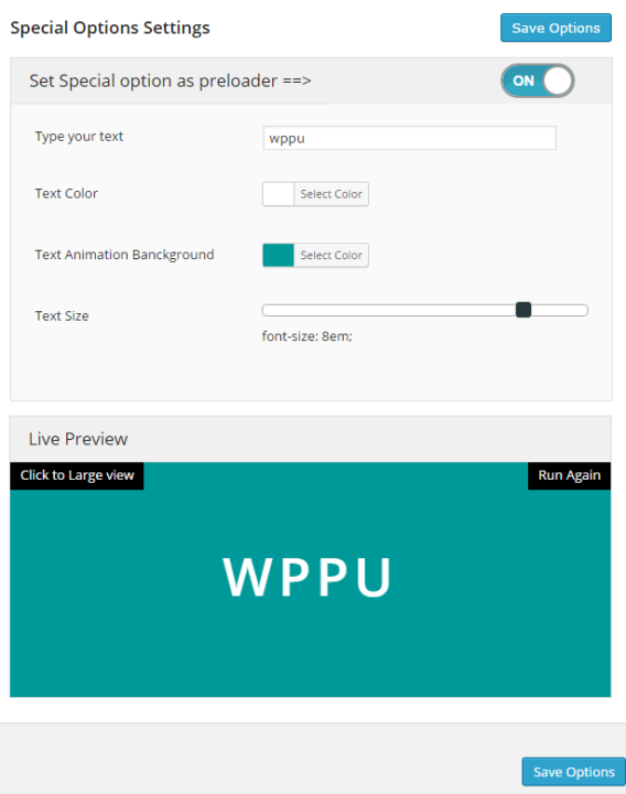 wordpress preloader unlimited plugin text