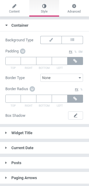 jetblog ticker text style settings