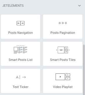 jetblog post widgets in elementor